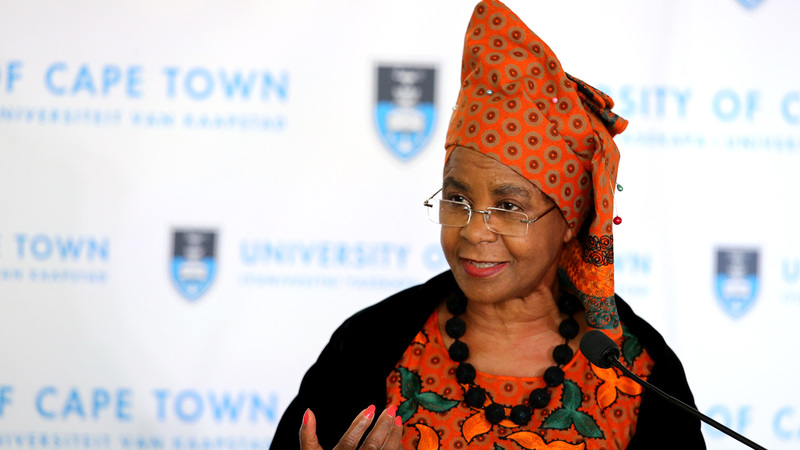 Activist, academic, and former UCT vice-chancellor Dr Mamphela Ramphele.