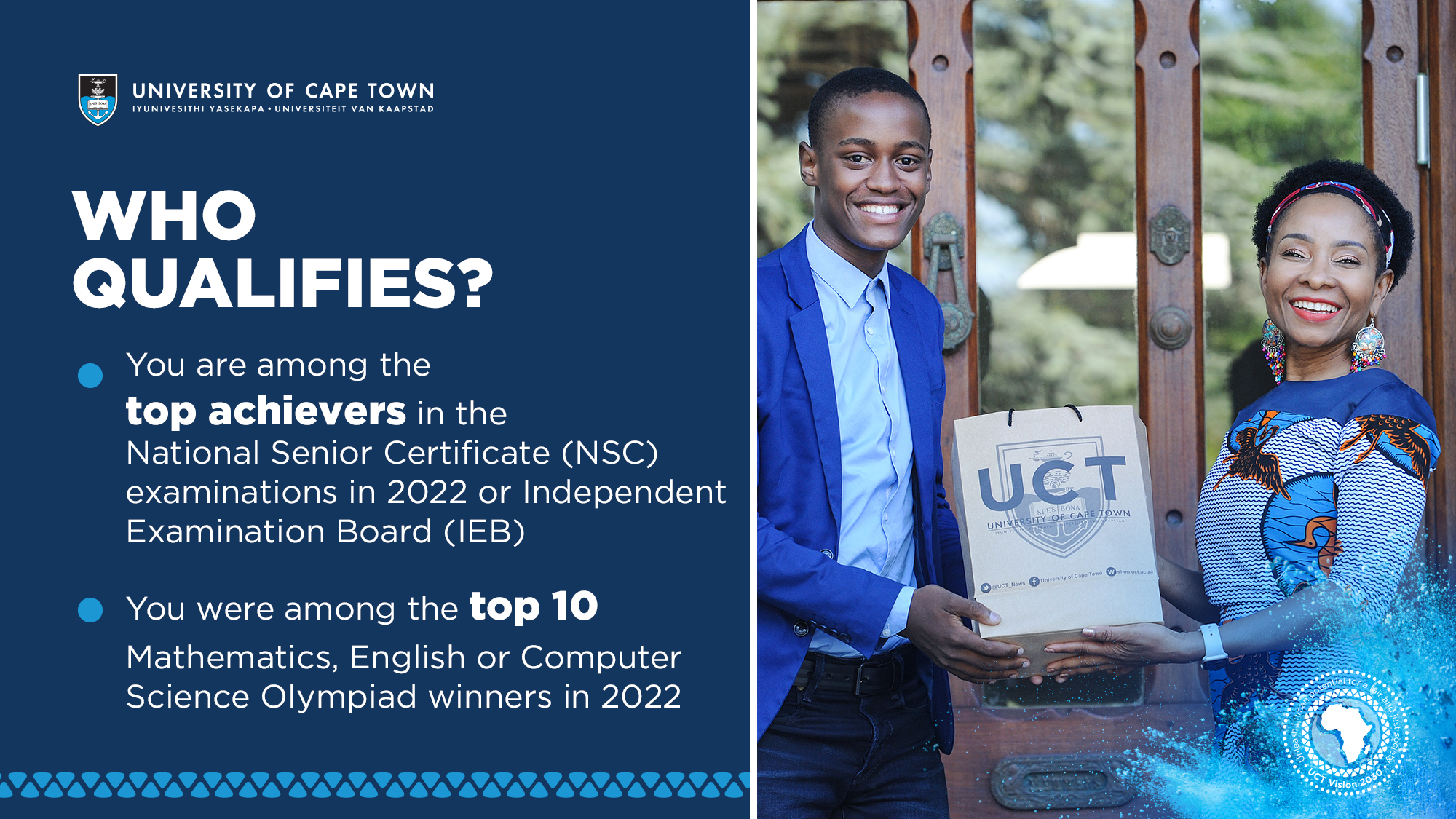 Class Of 2022 Top Achievers Encouraged To Choose UCT UCT News