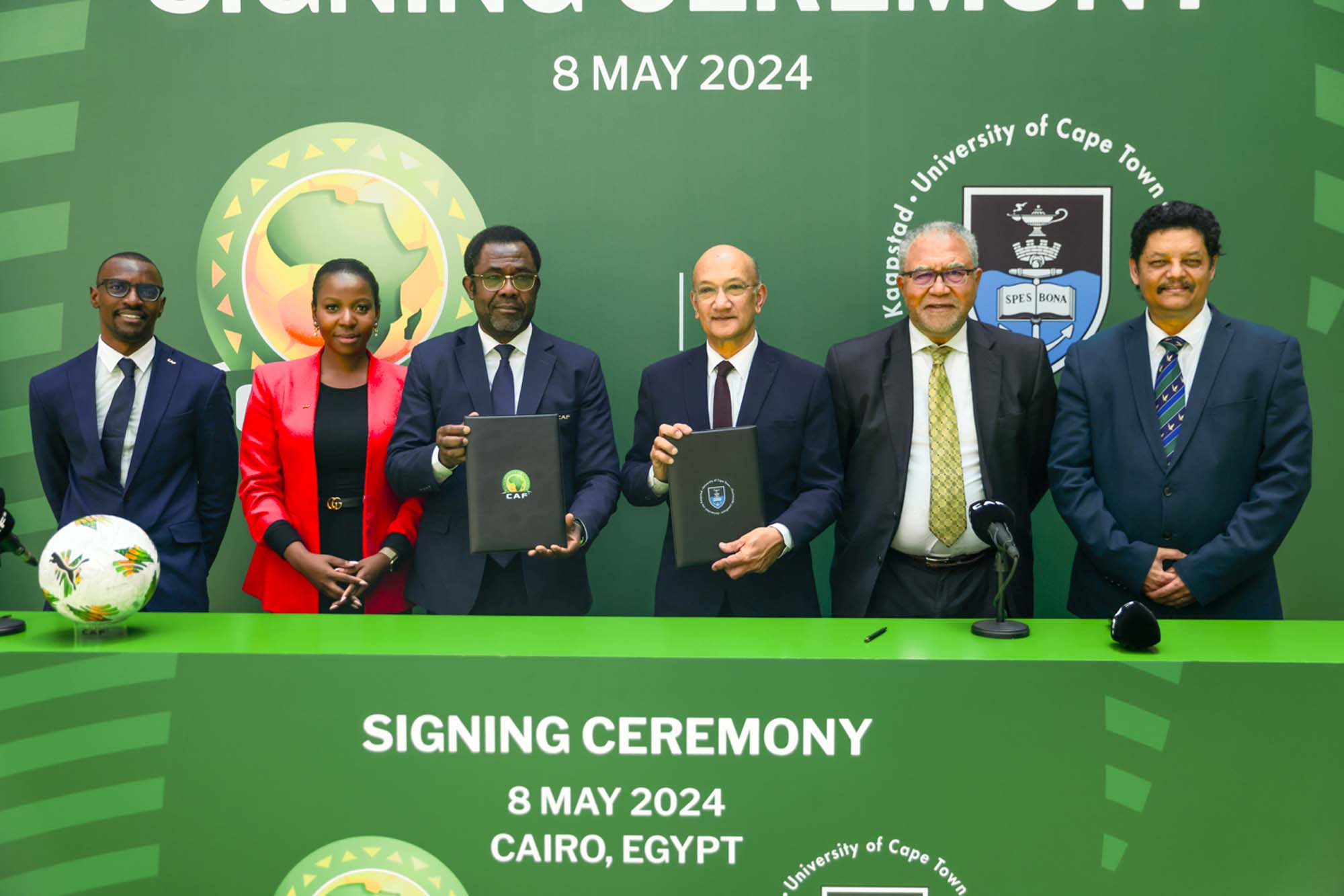 Confédération Africaine de Football (CAF) and University of Cape Town (UCT) executive members