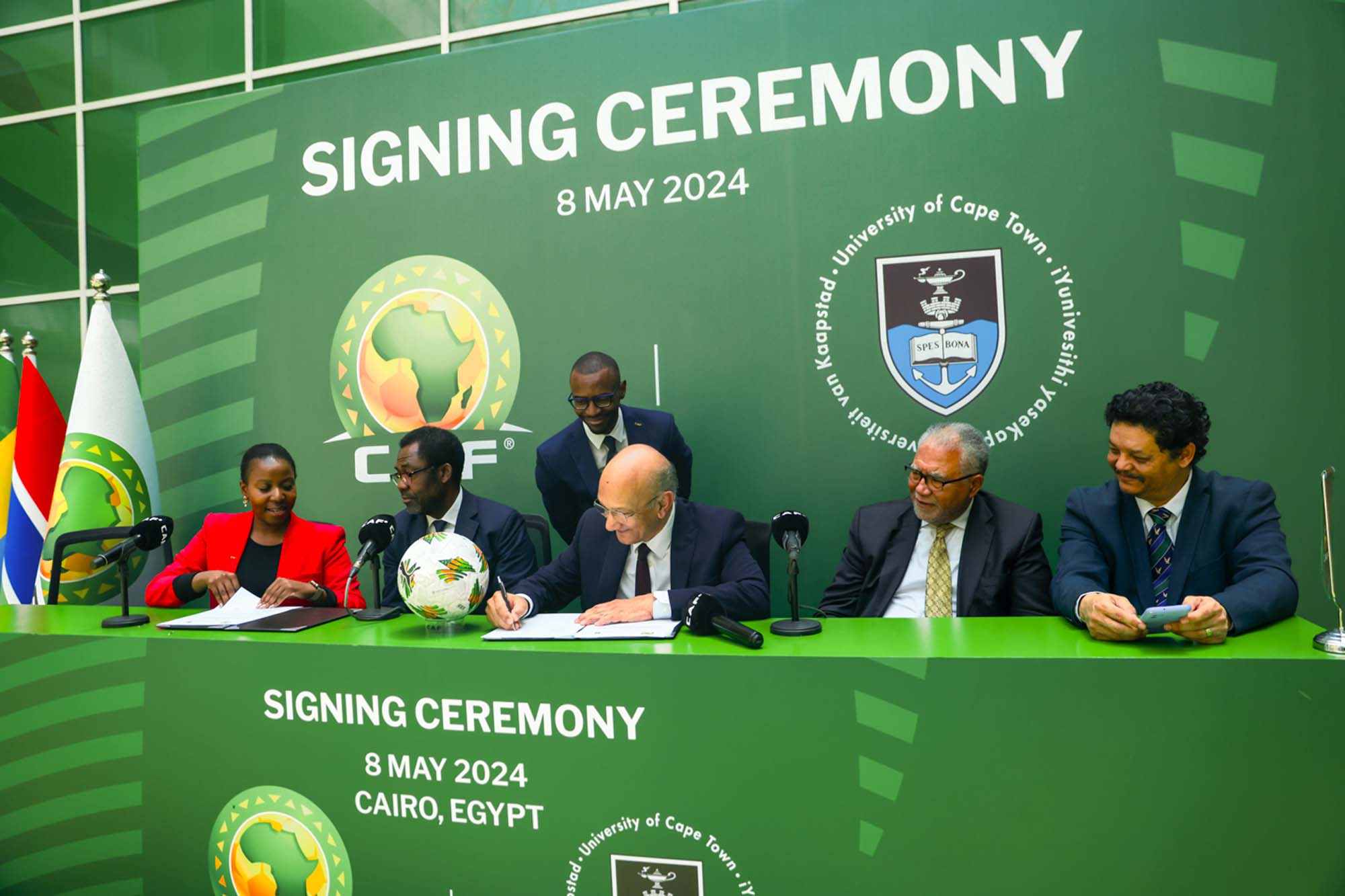 Signing of the MoU.