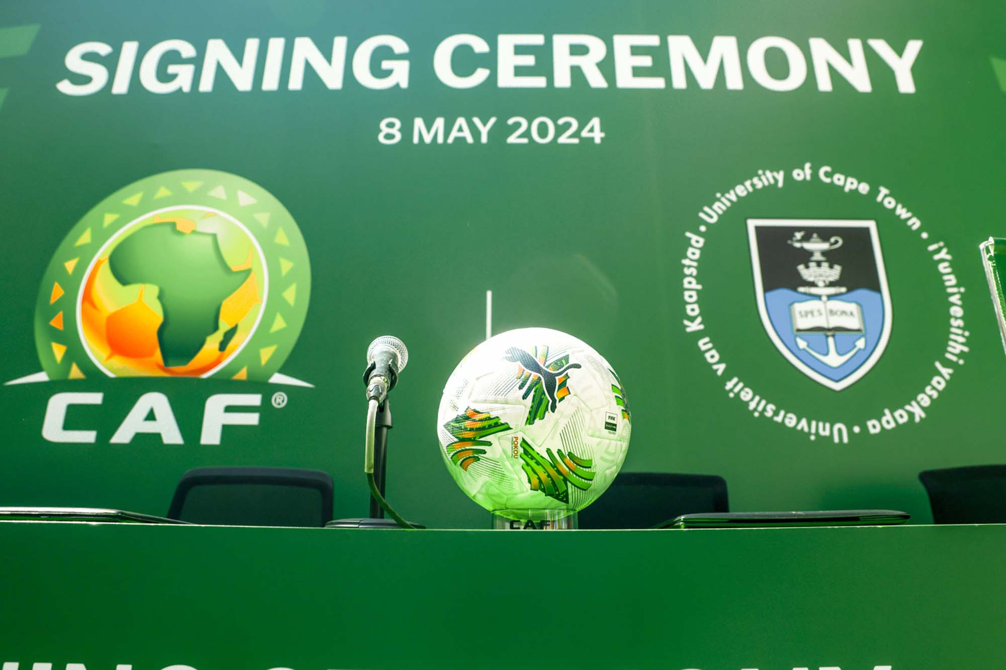 CAF and UCT branding.