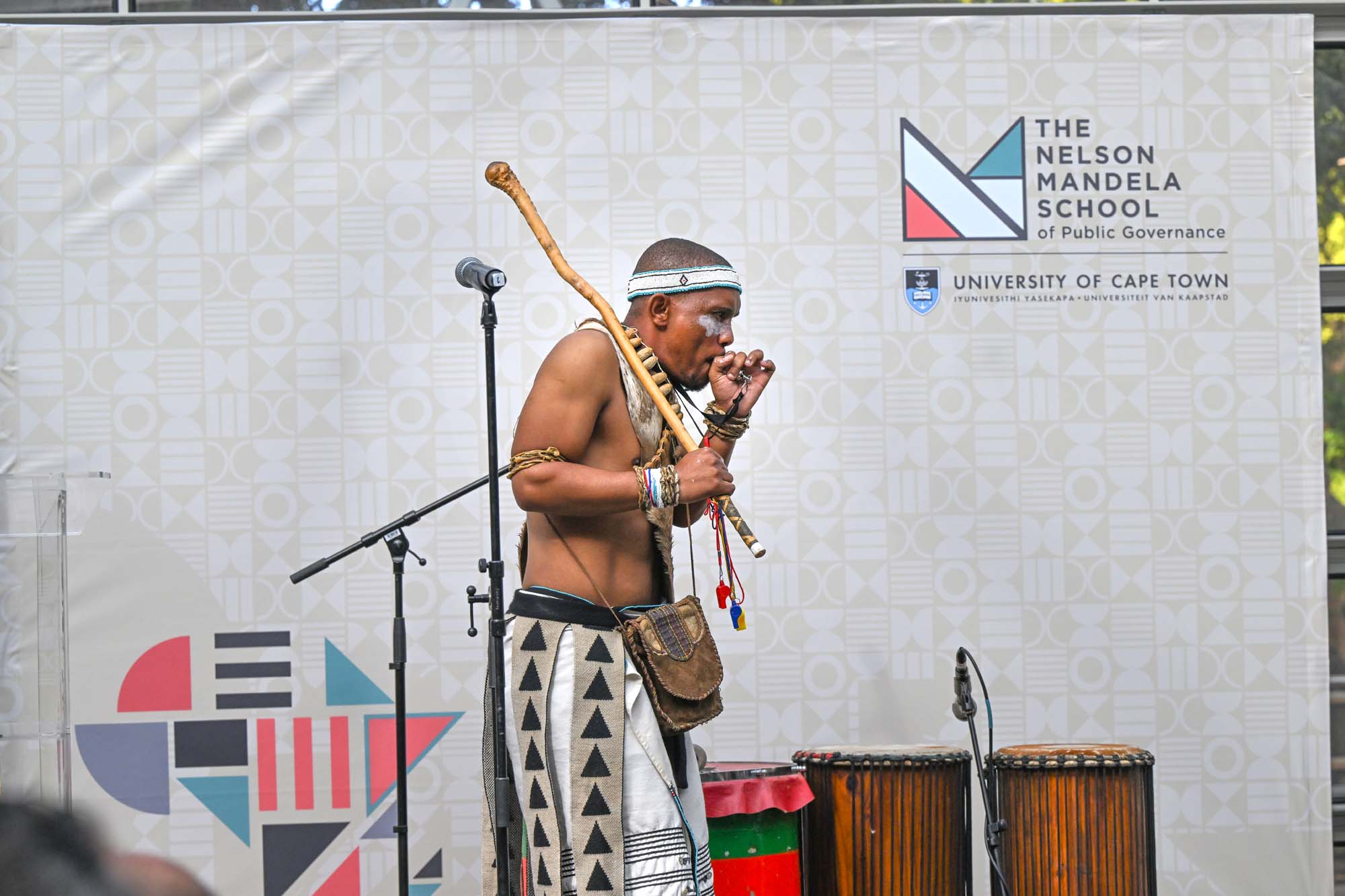 A performance during the Nelson Mandela Memorial Centre project launch. The project is led by UCT’s Nelson Mandela School of Public Governance. 